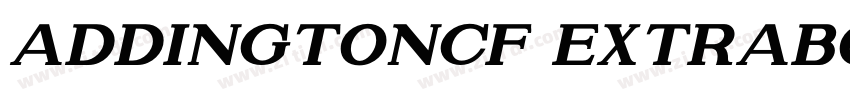 AddingtonCF ExtraBol字体转换